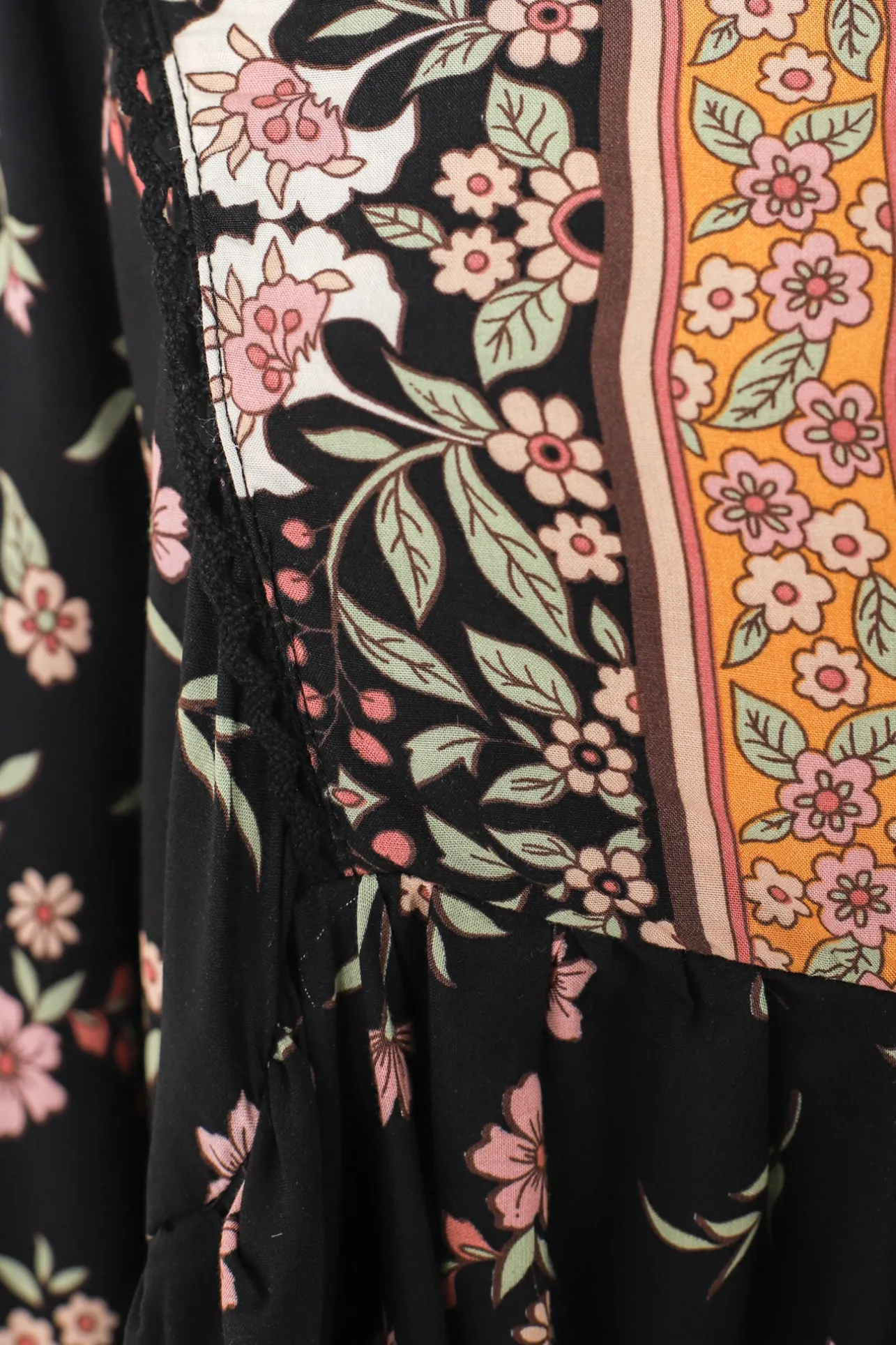 Adela Mini Dress - Oversized Smock Dress with Batwing Sleeves in Eternity Print>Jaase New