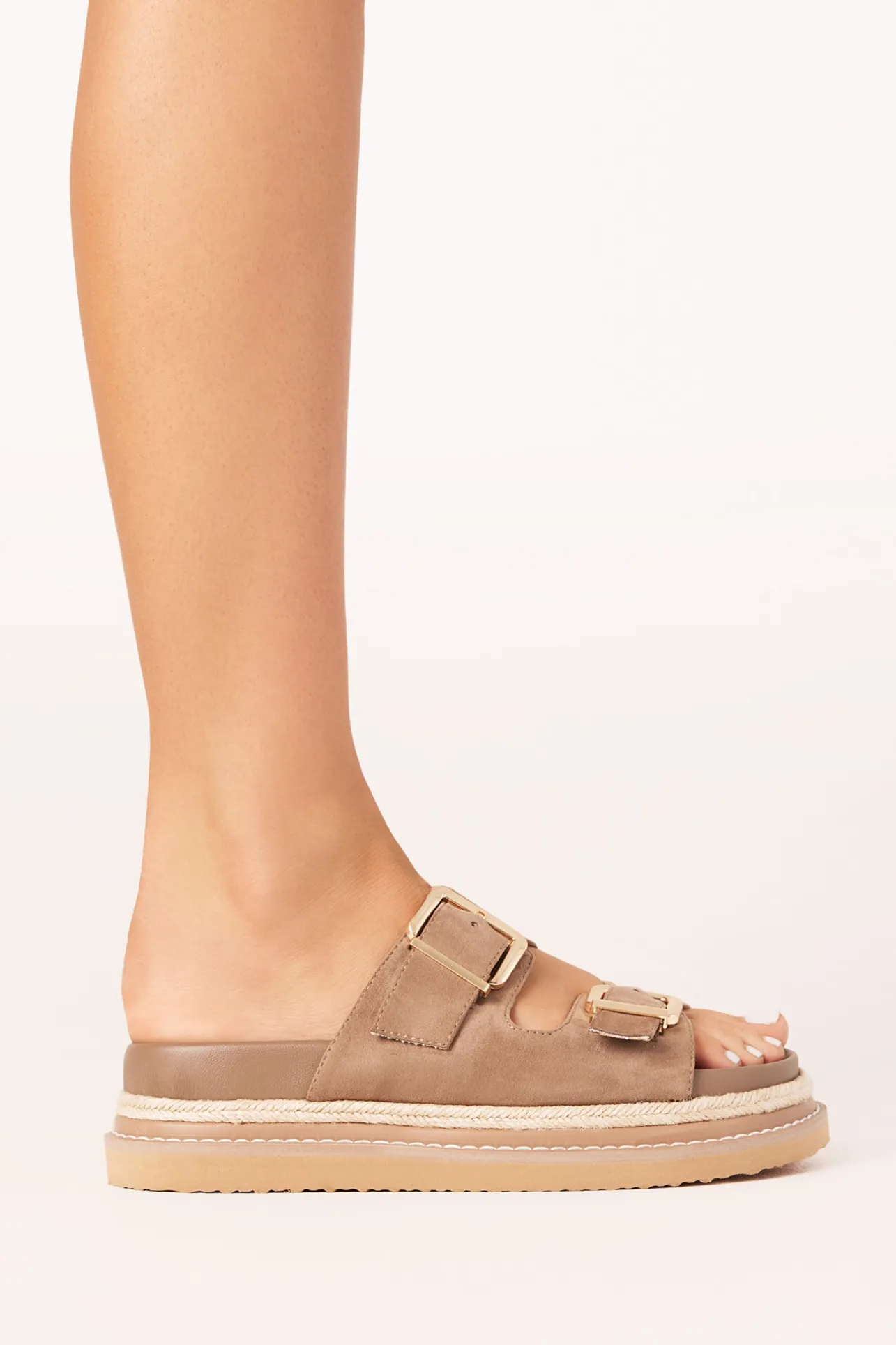 Alder Sandals - Fawn Suede>BILLINI New