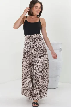Archer Pants - High Waisted Wide Leg Pants in Tatum Print><noscript><img width=