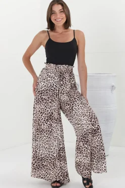 Archer Pants - High Waisted Wide Leg Pants in Tatum Print><noscript><img width=