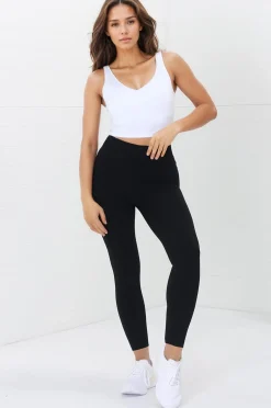 Axel Leggings - High Waisted Full Length Leggings in Black>Salty Crush Discount