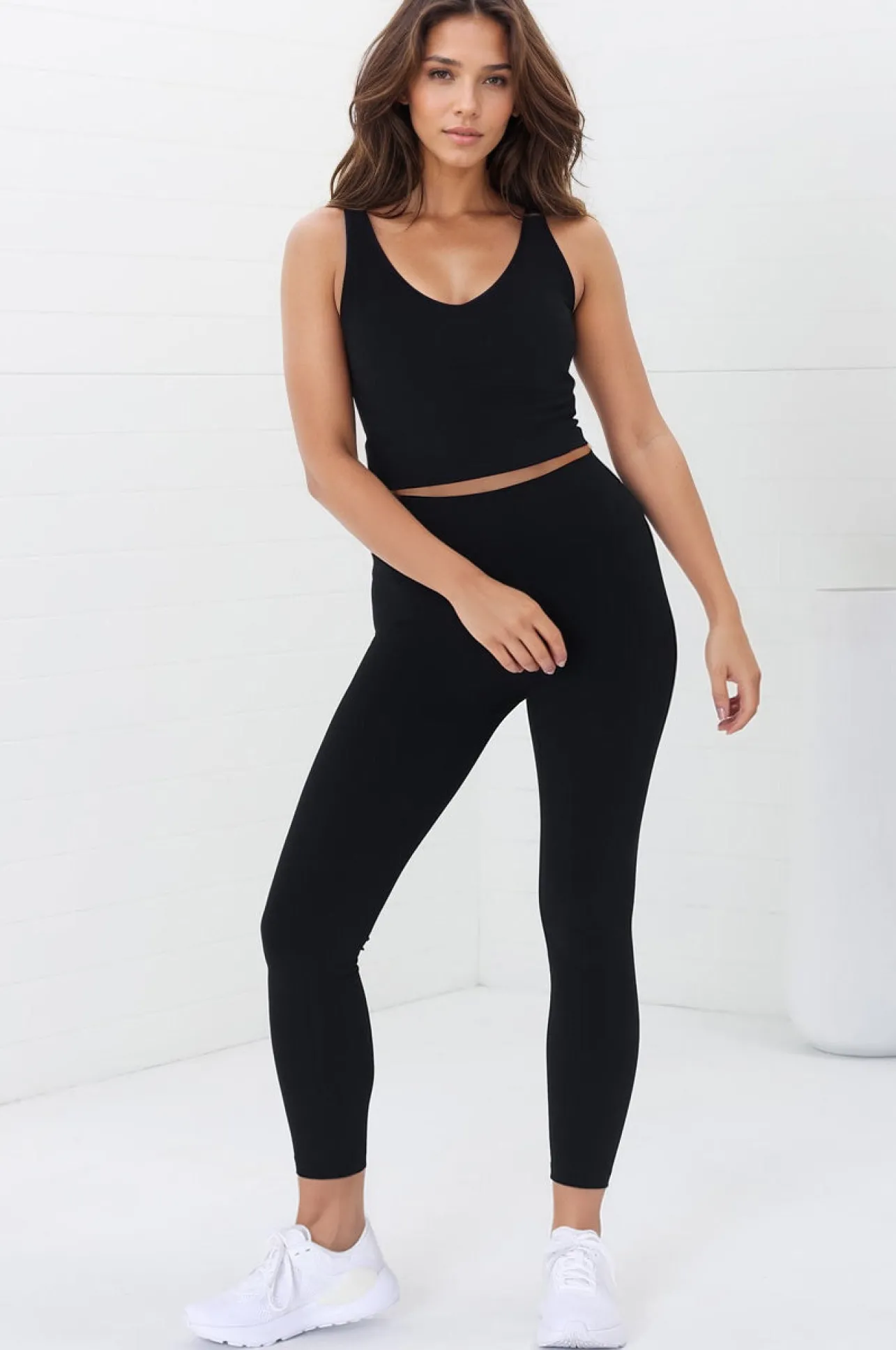 Axel Leggings - High Waisted Full Length Leggings in Black>Salty Crush Discount