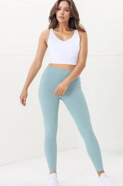 Axel Leggings - High Waisted Full Length Leggings in Frosted Green><noscript><img width=