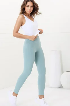 Axel Leggings - High Waisted Full Length Leggings in Frosted Green><noscript><img width=