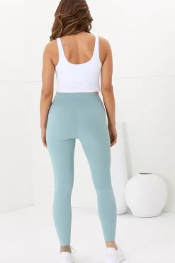 Axel Leggings - High Waisted Full Length Leggings in Frosted Green><noscript><img width=