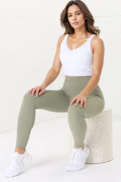 Axel Leggings - High Waisted Full Length Leggings in Matcha Green><noscript><img width=