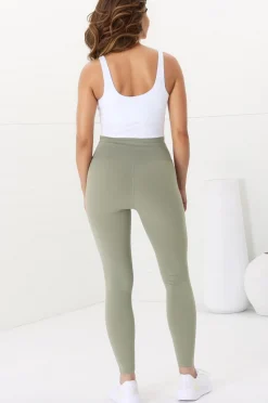 Axel Leggings - High Waisted Full Length Leggings in Matcha Green><noscript><img width=