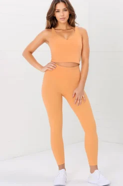 Axel Leggings - High Waisted Full Length Leggings in Boston Orange><noscript><img width=