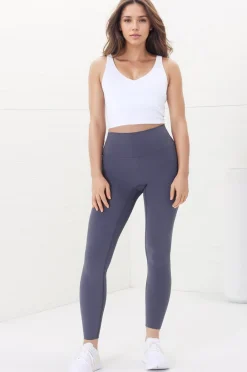 Axel Leggings - High Waisted Full Length Leggings in Lilac Grey>Salty Crush Discount