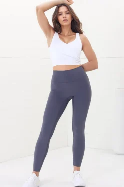 Axel Leggings - High Waisted Full Length Leggings in Lilac Grey><noscript><img width=