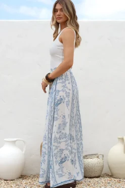 Charli Pants - Paper Bag High Waisted Wide Leg Pants in Josie Print><noscript><img width=