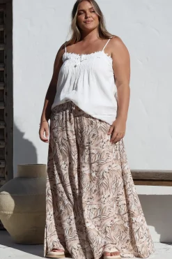 Charli Pants - Paper Bag High Waisted Wide Leg Pants in Akira Print><noscript><img width=