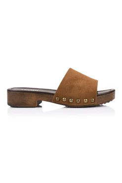 Chester Clogs - Chestnut Tan Micro>Verali Clearance