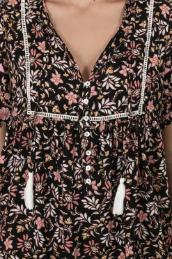Chia Mini Dress - Babydoll Dress in Floral Amirah Print><noscript><img width=