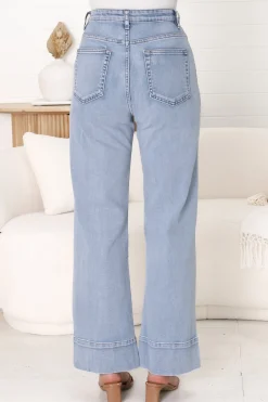 Cindy-Lou Wide Leg Jean in Light Denim><noscript><img width=