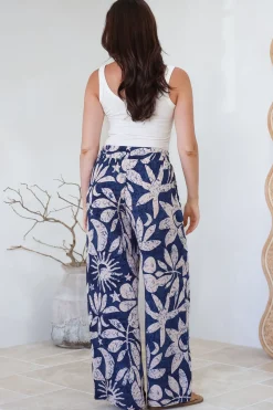 Dudah Pants - High Waisted Wide Leg Pants in Moonshadow Print><noscript><img width=