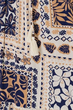 Hellen Maxi Skirt - High Waisted Skirt with Front Splits in Alphy Print><noscript><img width=