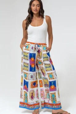 Keo Pants - High Waisted Wide Leg Pants in Marta Print><noscript><img width=
