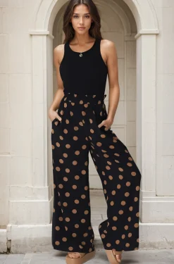 Mahony Pants - Paper Bag High Waisted Pants with Pockets><noscript><img width=