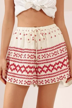 Ruby Shorts - High Elasticated Waist Shorts in Fay Print>Salty Crush Online