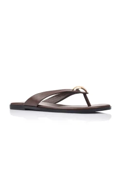 Sara Casual Thongs - Chocolate>Verali New