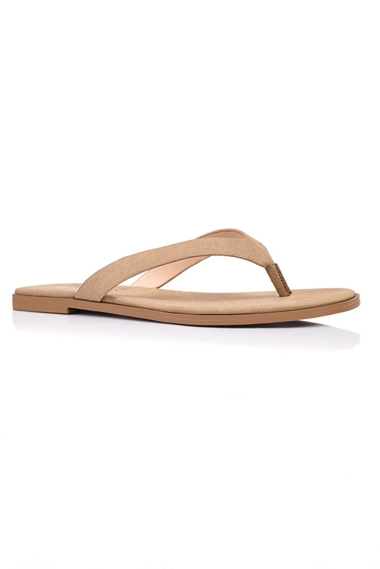 Sascha Casual Thongs - Taupe Micro>Verali Clearance