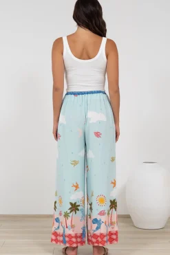 Tarin Pants - High Waisted Wide Leg Pants in Staria Print><noscript><img width=