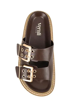 Thatcher Platform Slides - Chocolate Brown>Verali Online