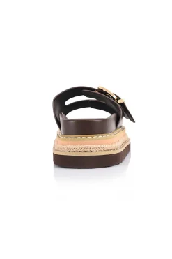 Thatcher Platform Slides - Chocolate Brown><noscript><img width=