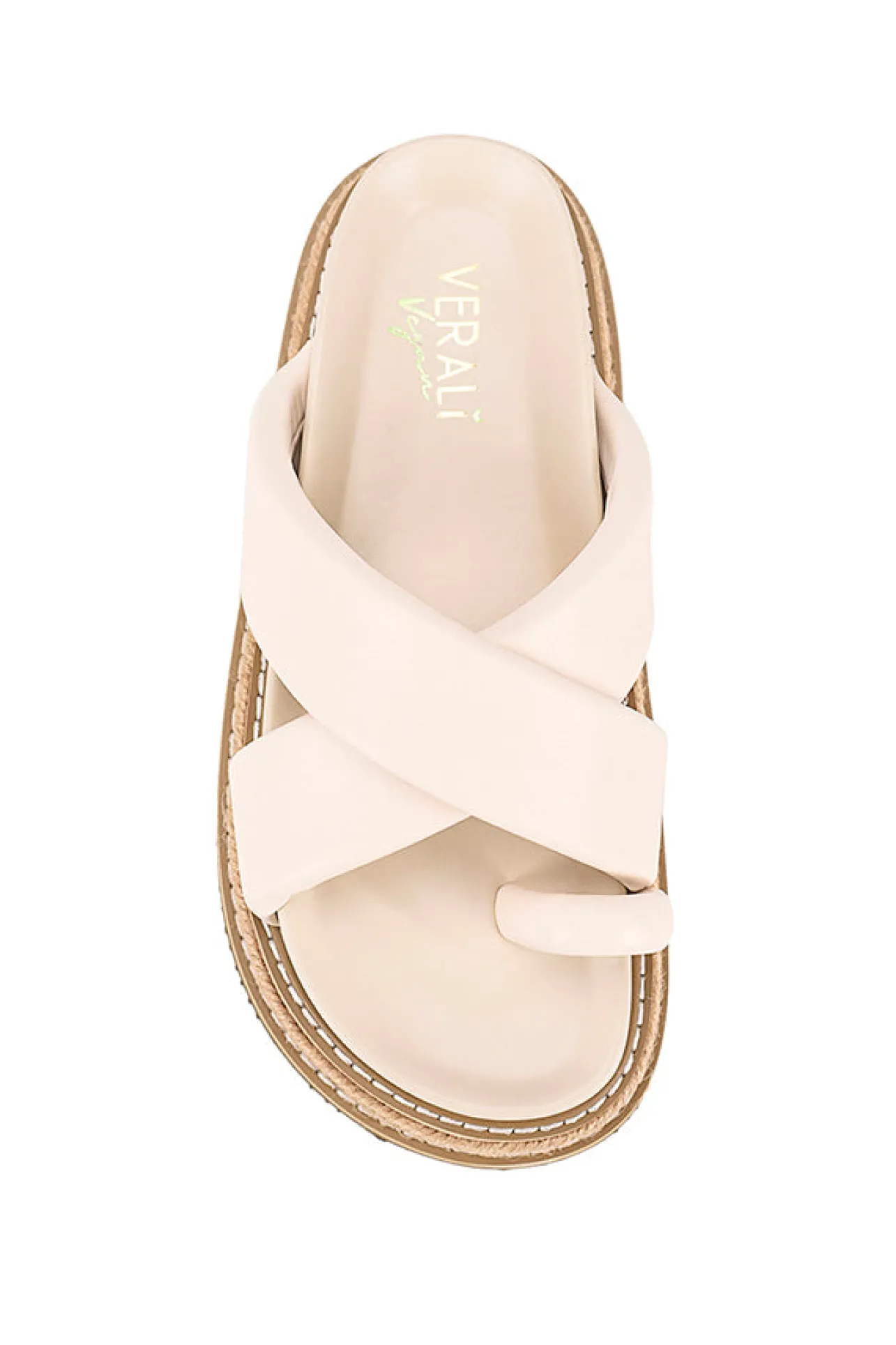 Thelma Flatform Slides - Bone White>Verali Discount
