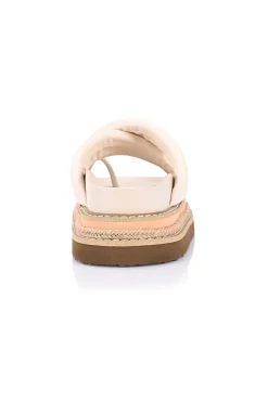 Thelma Flatform Slides - Bone White><noscript><img width=
