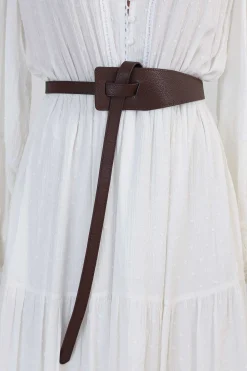 Vance Contemporary Adjustable Belt - Coffee>Salty Crush Online