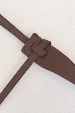 Vance Contemporary Adjustable Belt - Coffee>Salty Crush Online