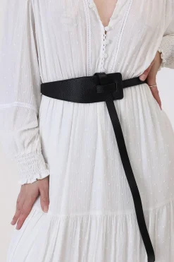 Vance Contemporary Adjustable Belt - Black>Salty Crush New