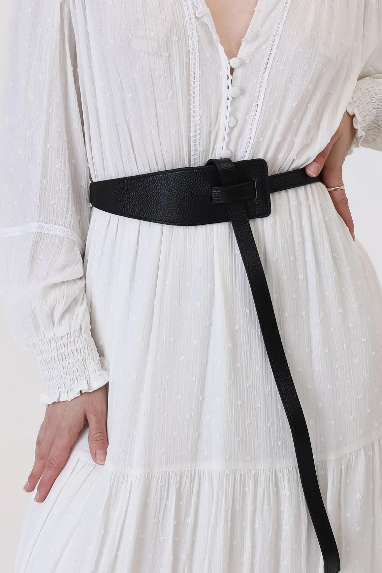 Vance Contemporary Adjustable Belt - Black>Salty Crush New