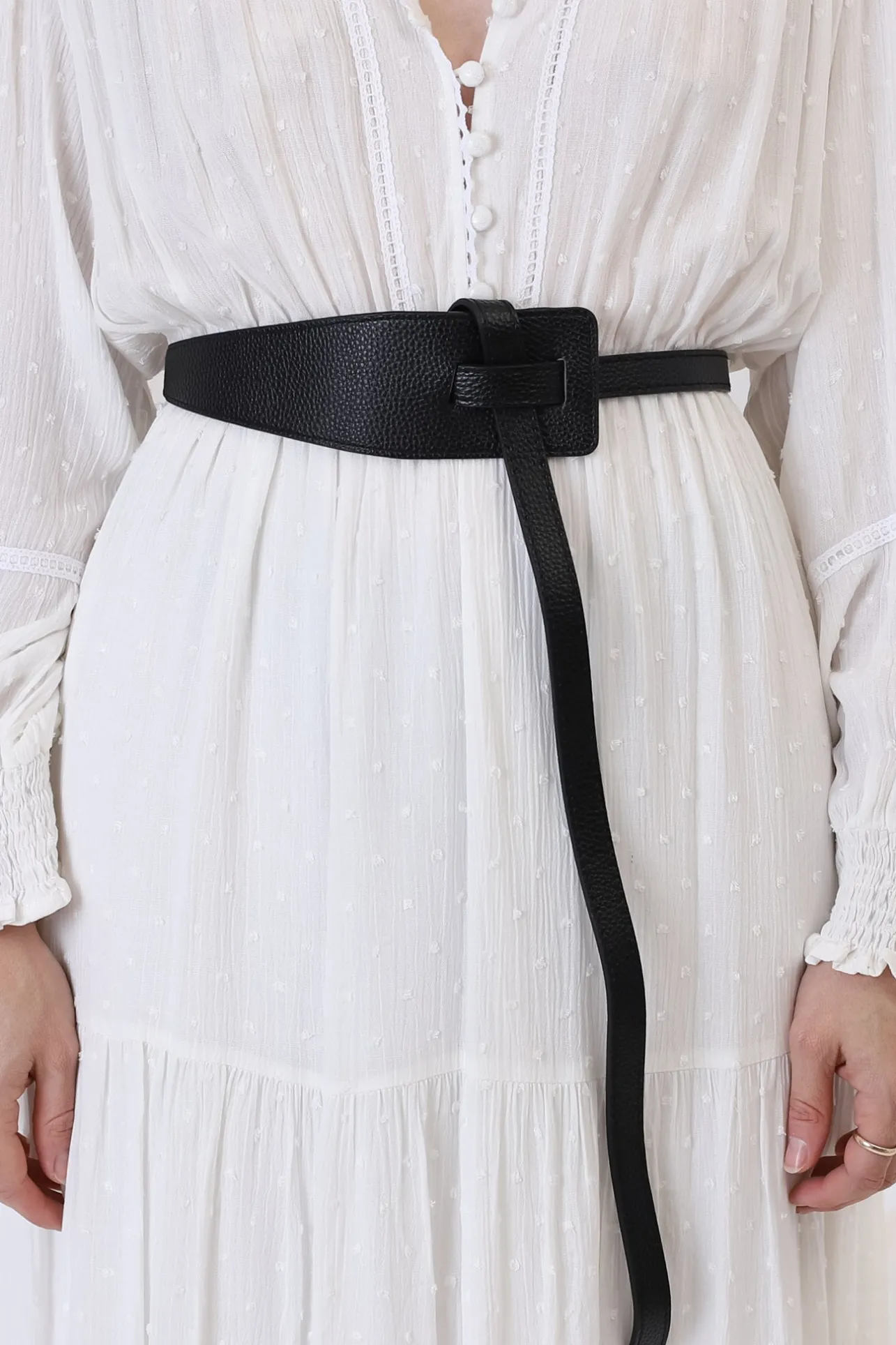 Vance Contemporary Adjustable Belt - Black>Salty Crush New